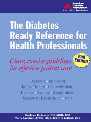 cover image of The Diabetes Ready Reference for Health Professionals